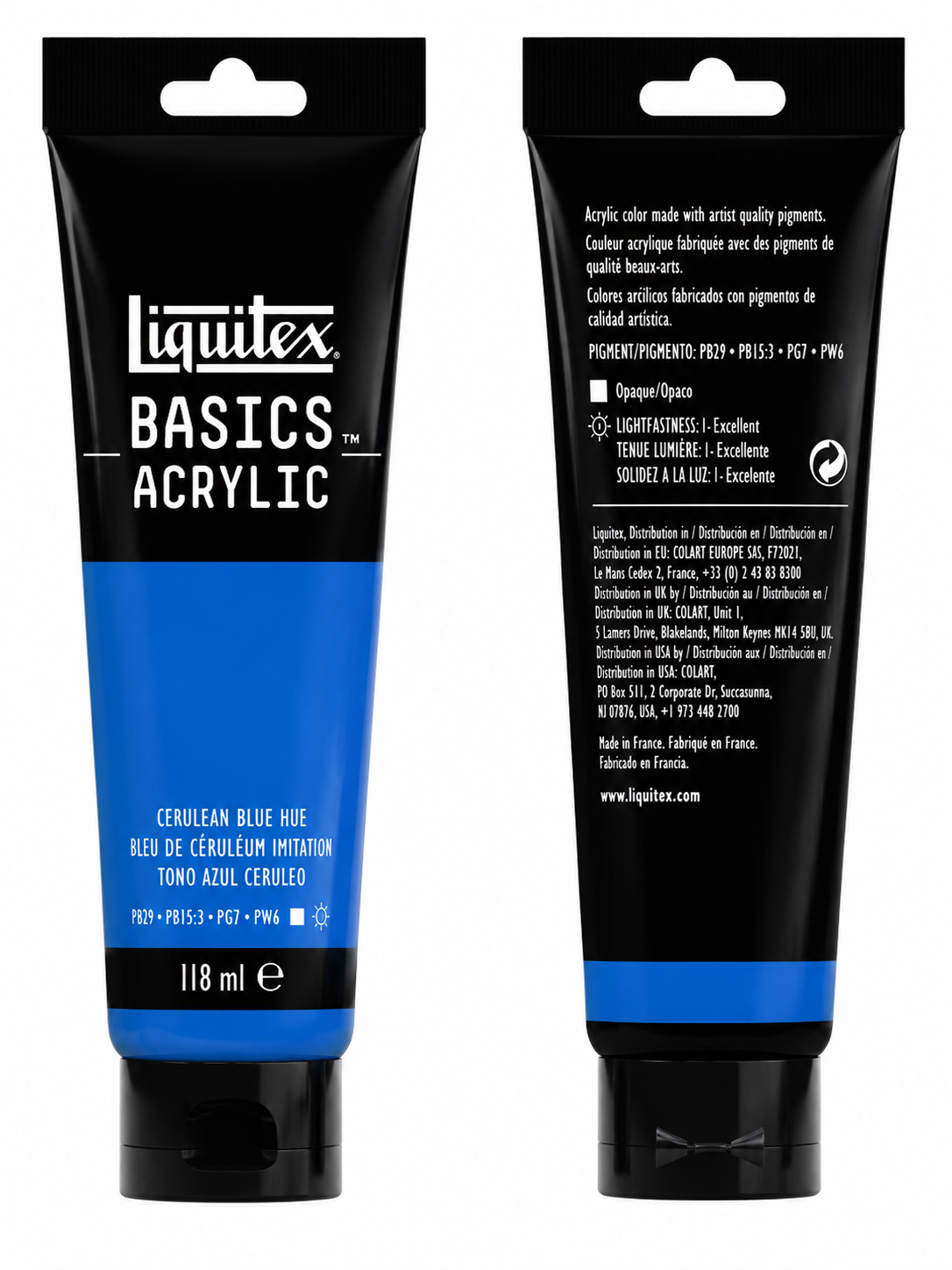 Liquitex Basics Acrylic Paint Cerulean Blue 118ml