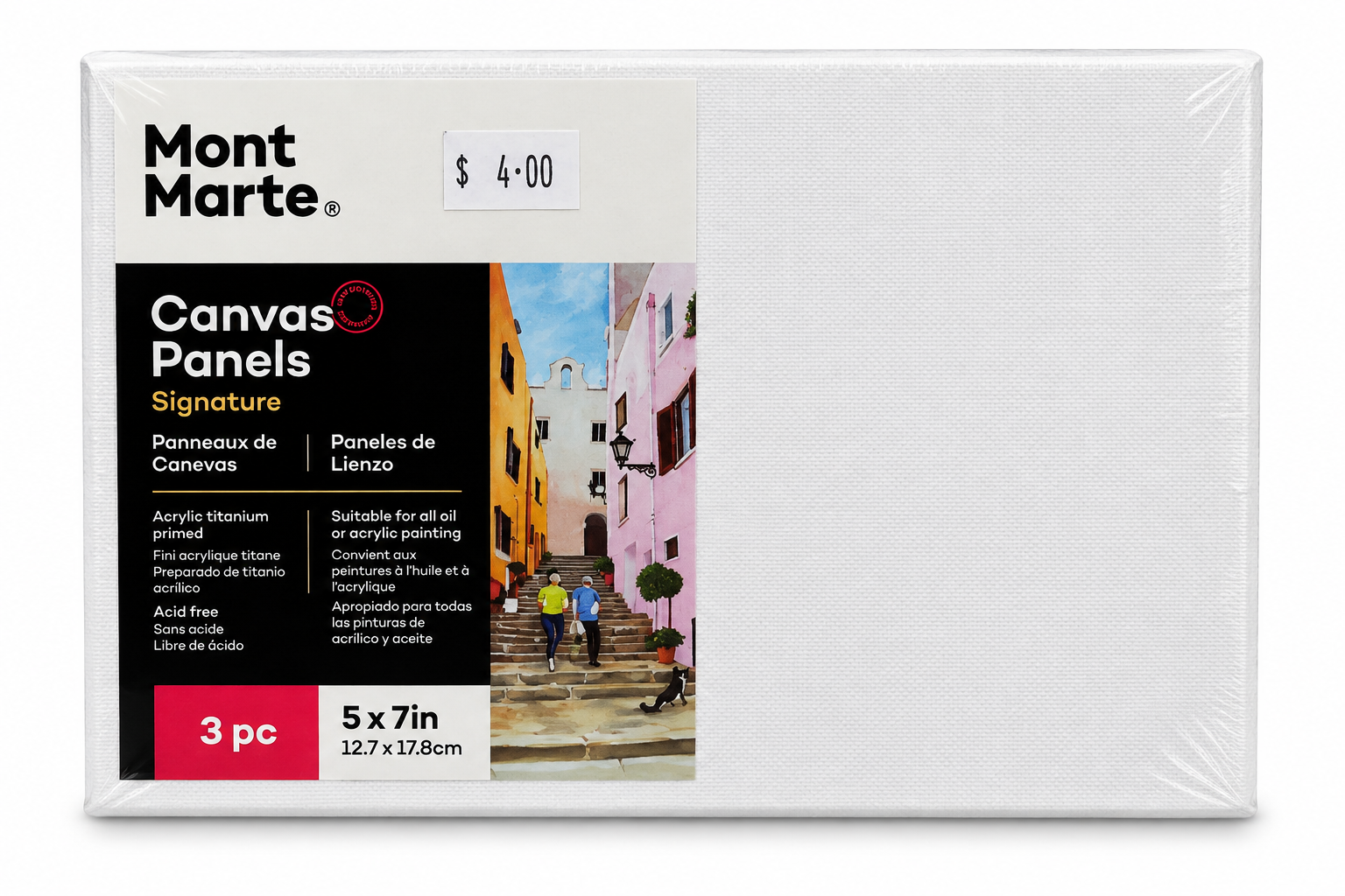 Mont Marte Signature Canvas Panels 5 x 7in - 3 Pack