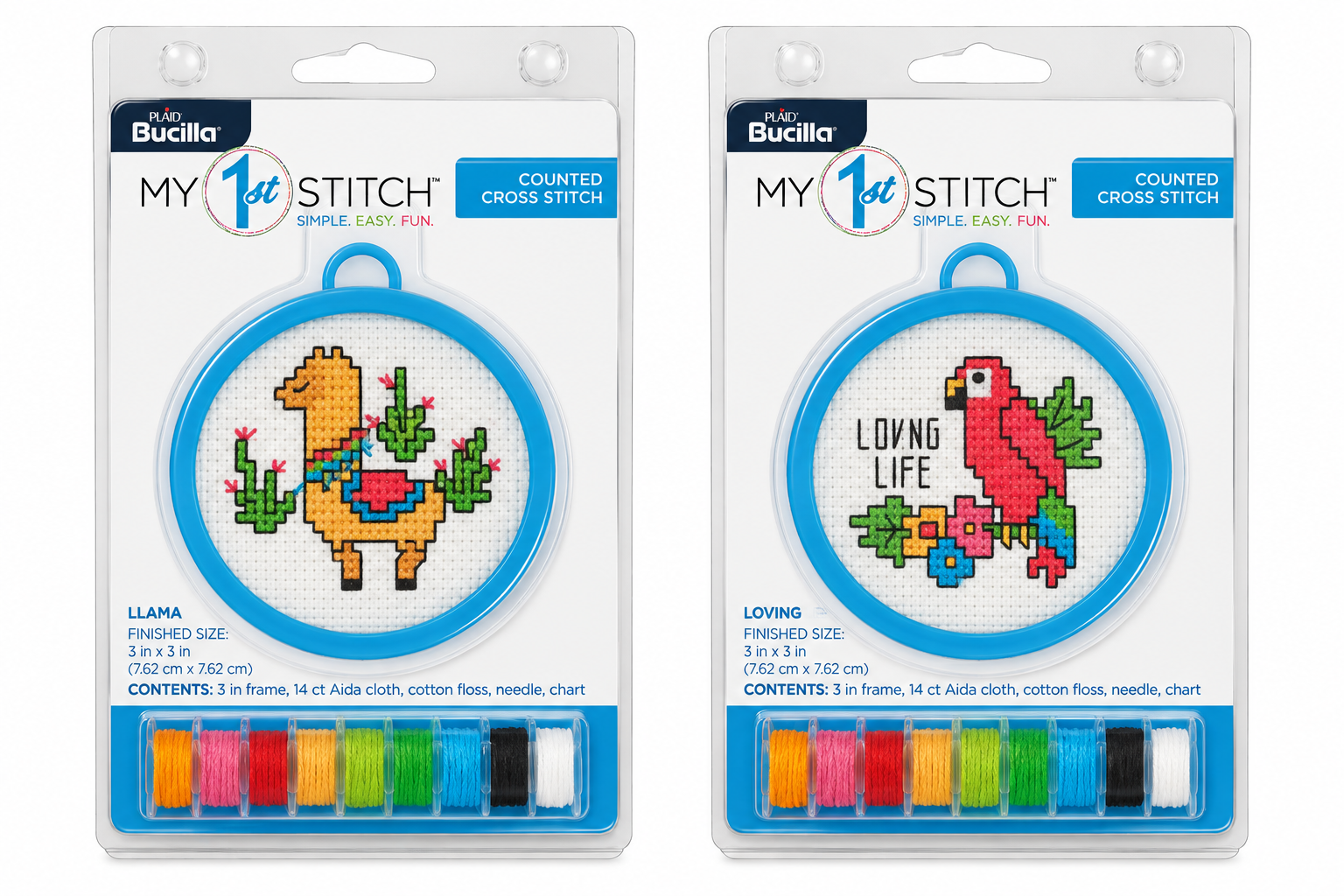 Bucilla My 1st Stitch Counted Cross Stitch Kit 3in