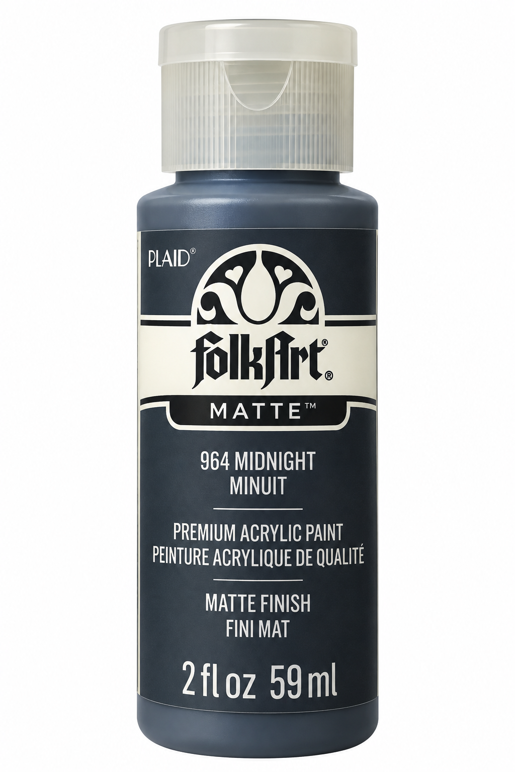 FolkArt Matte Acrylic Paint Midnight 59ml