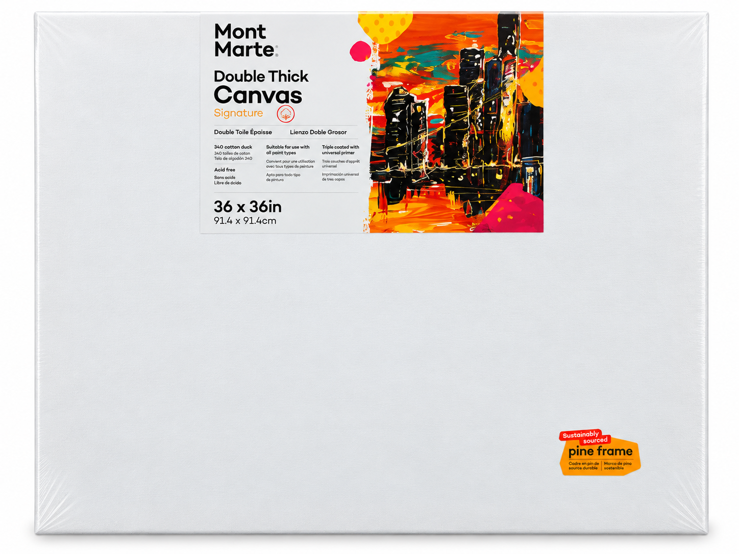 Mont Marte Double Thick Canvas 36 x 36in