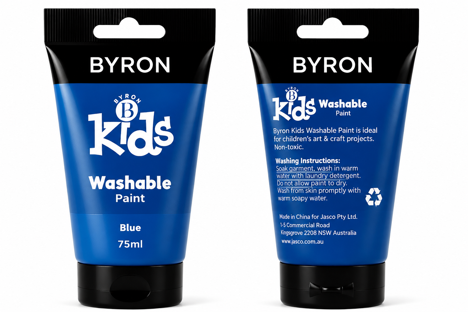 BYRON Kids Washable Paint 75ml Blue