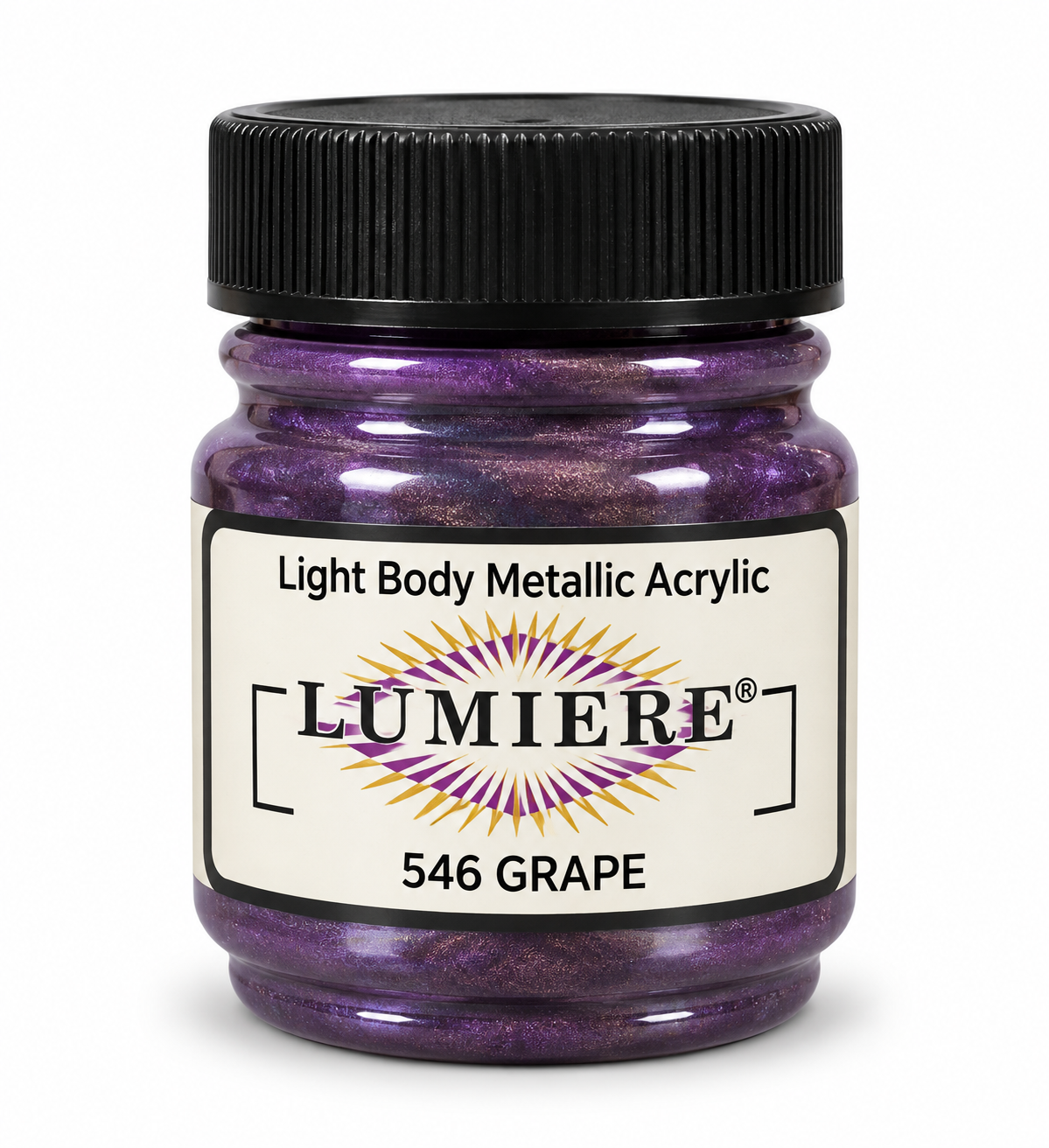 Jacquard Lumiere Grape Metallic Acrylic & Fabric Paint 66.54ml