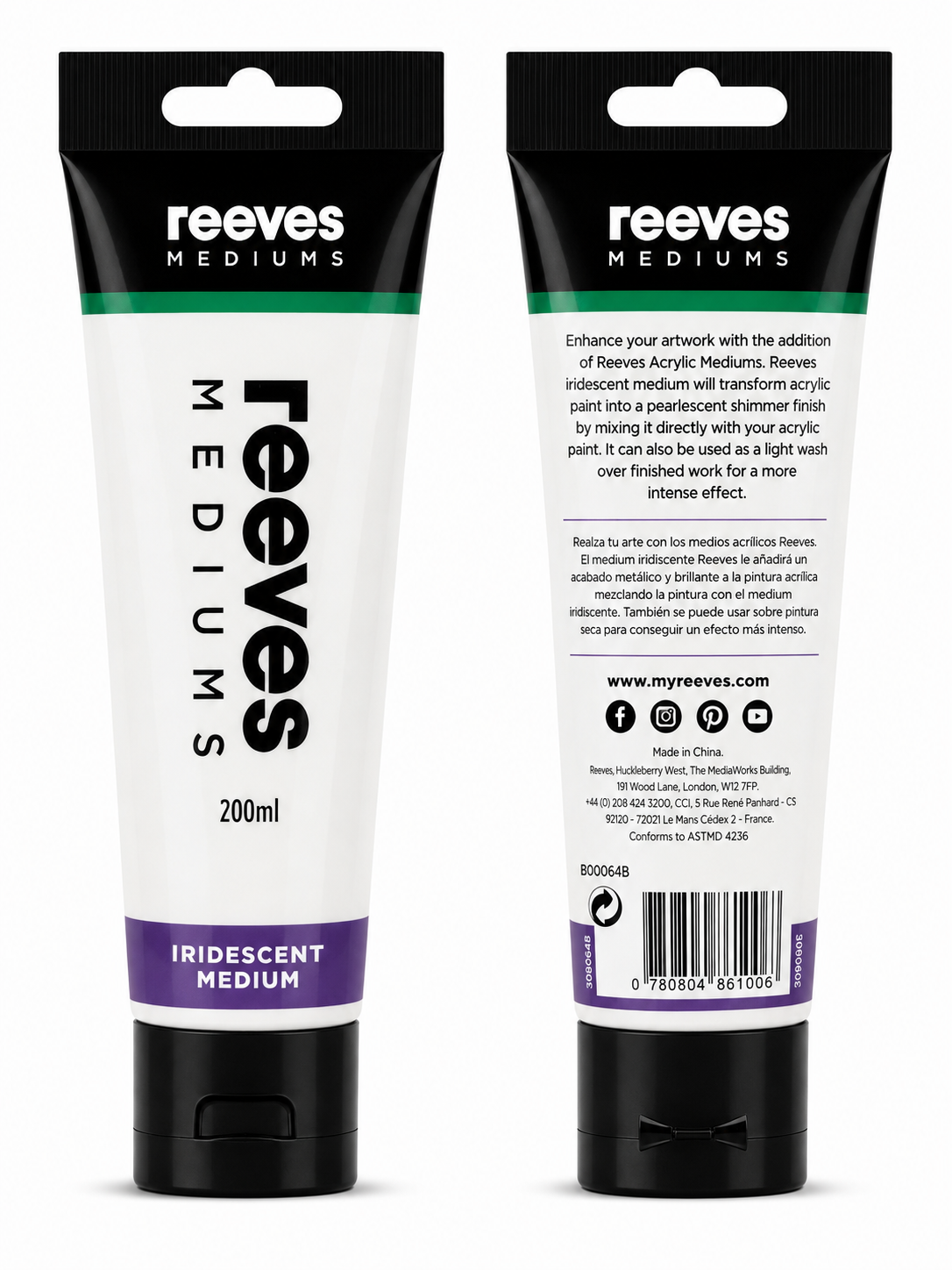 Reeves Acrylic Iridescent Medium 200ml