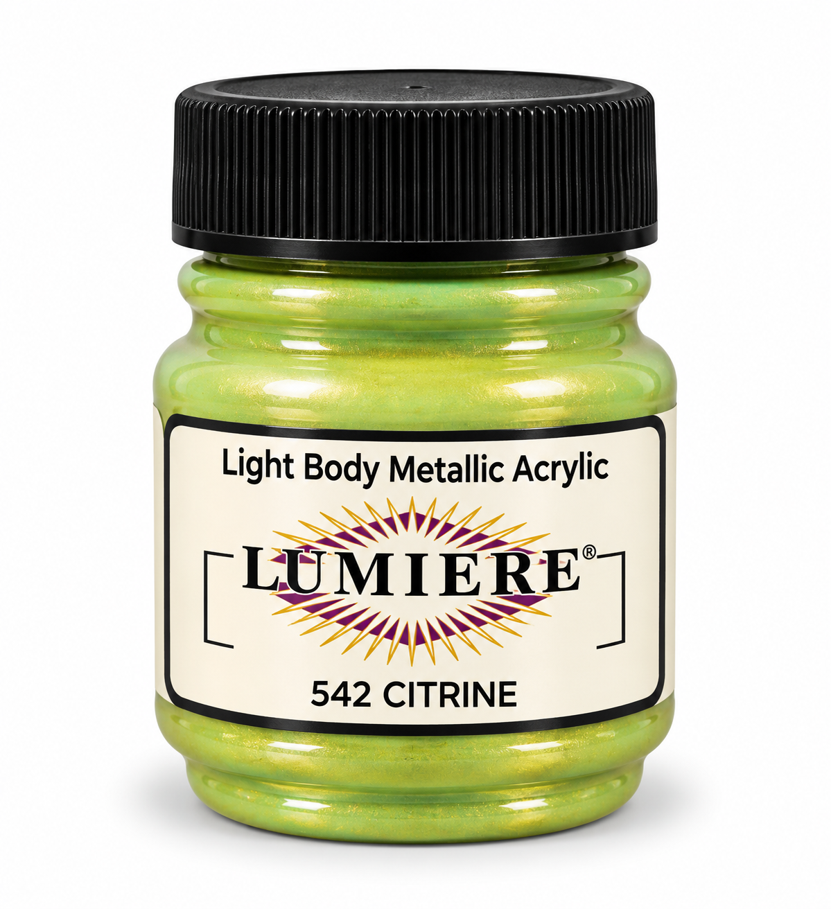 Jacquard Lumiere Citrine Metallic Acrylic & Fabric Paint 66.54ml