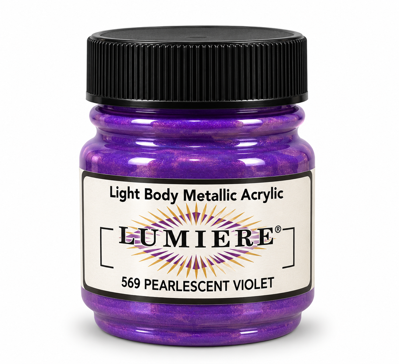 Jacquard Lumiere Pearlescent Violet Acrylic & Fabric Paint 66.54ml