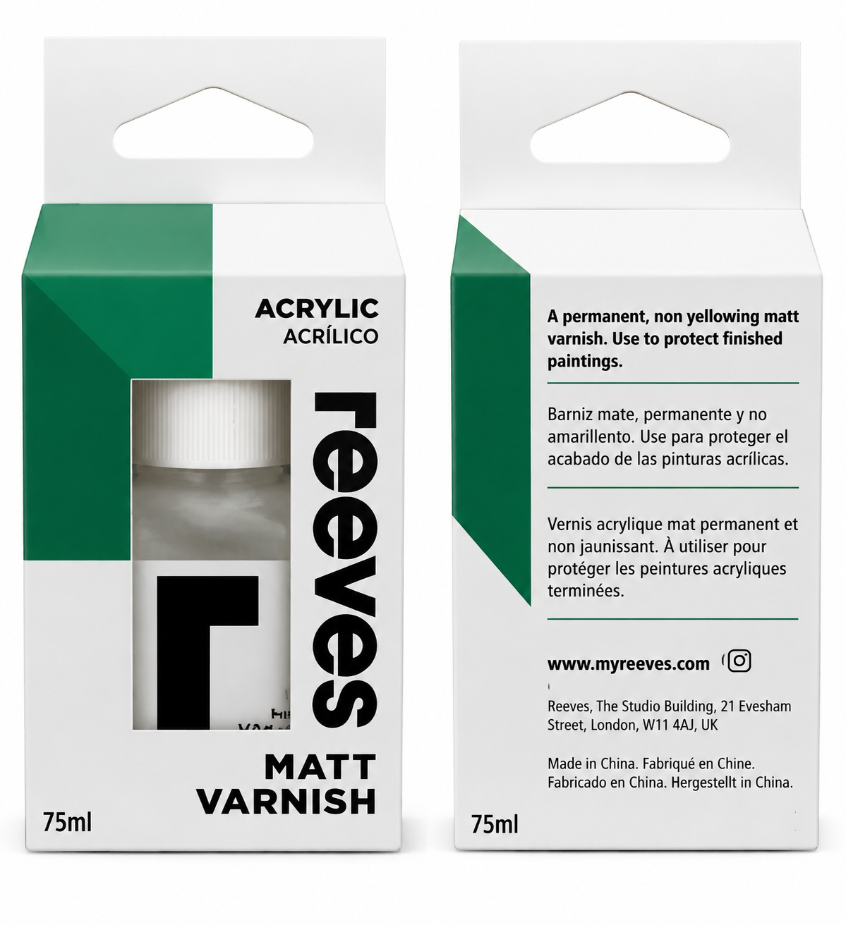 Reeves Varnish Matt for Acrylic Painting 75ml