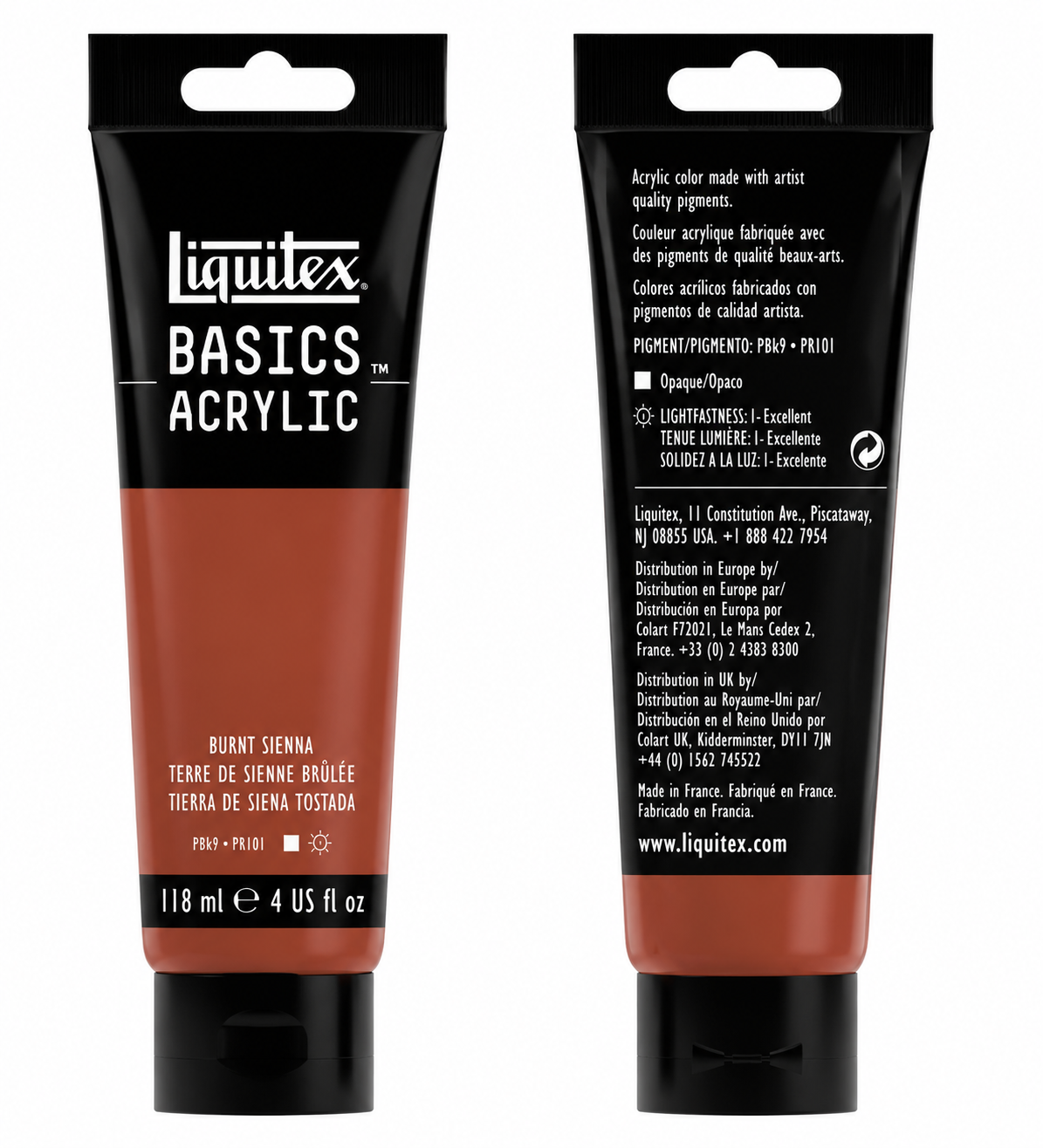 Liquitex Basics Acrylic Paint Burnt Sienna 118ml
