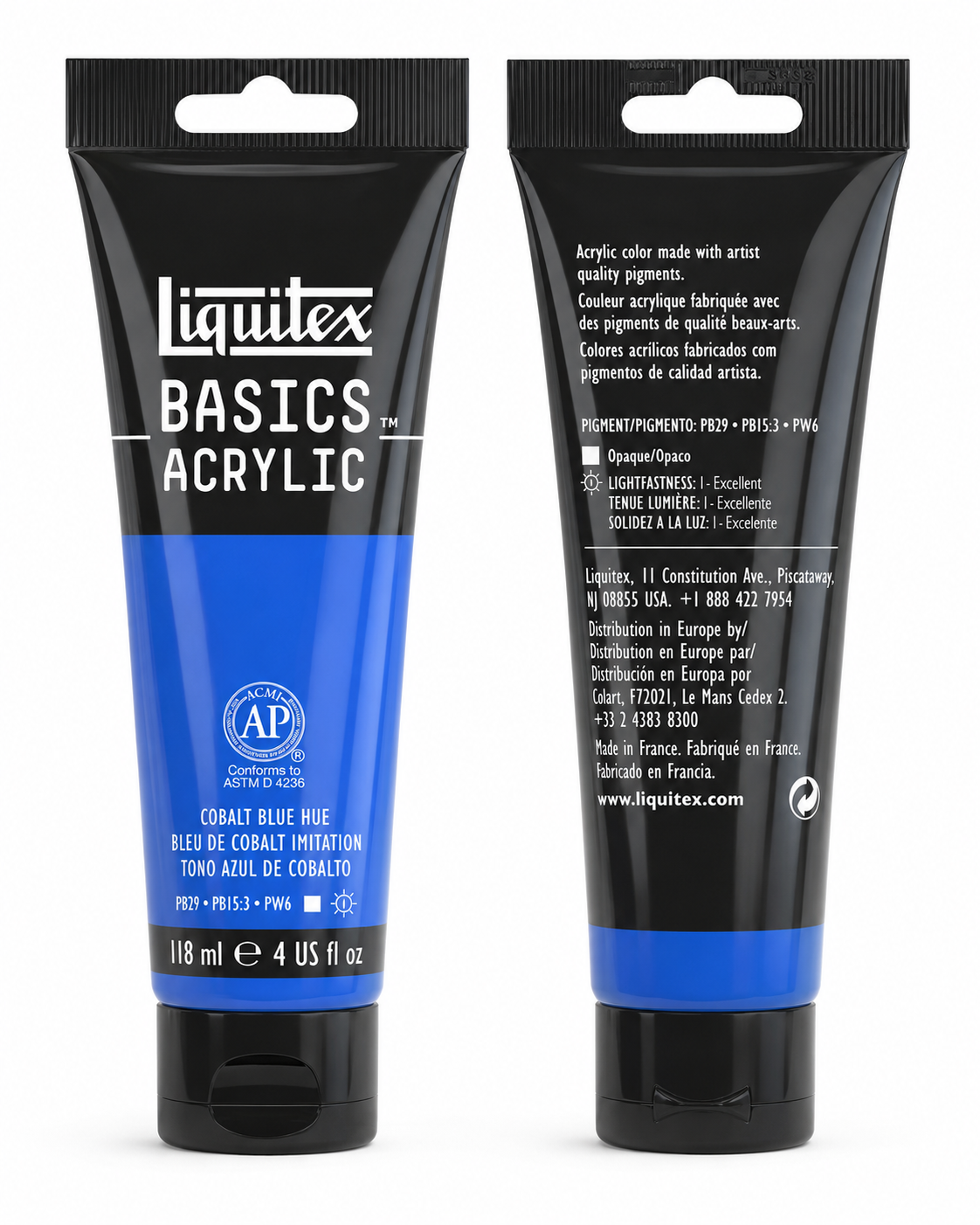 Liquitex Basics Acrylic Paint Cobalt Blue Hue 118ml