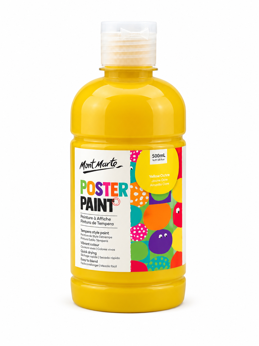 Mont Marte Poster Paint Yellow Ochre 500ml