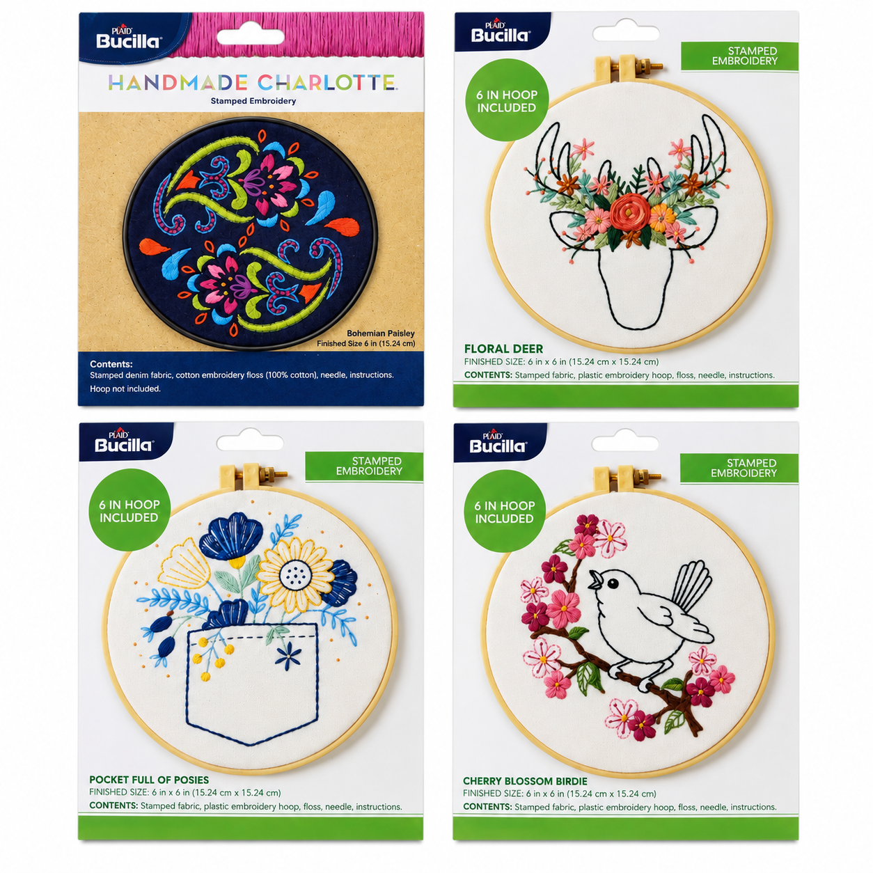Bucilla Stamped Embroidery Kit 6in