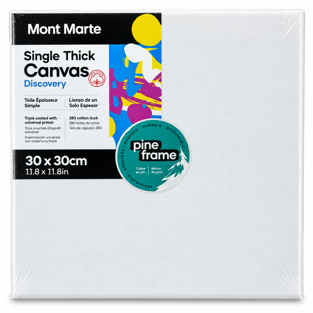Mont Marte Single Thick Canvas 30 x 30cm