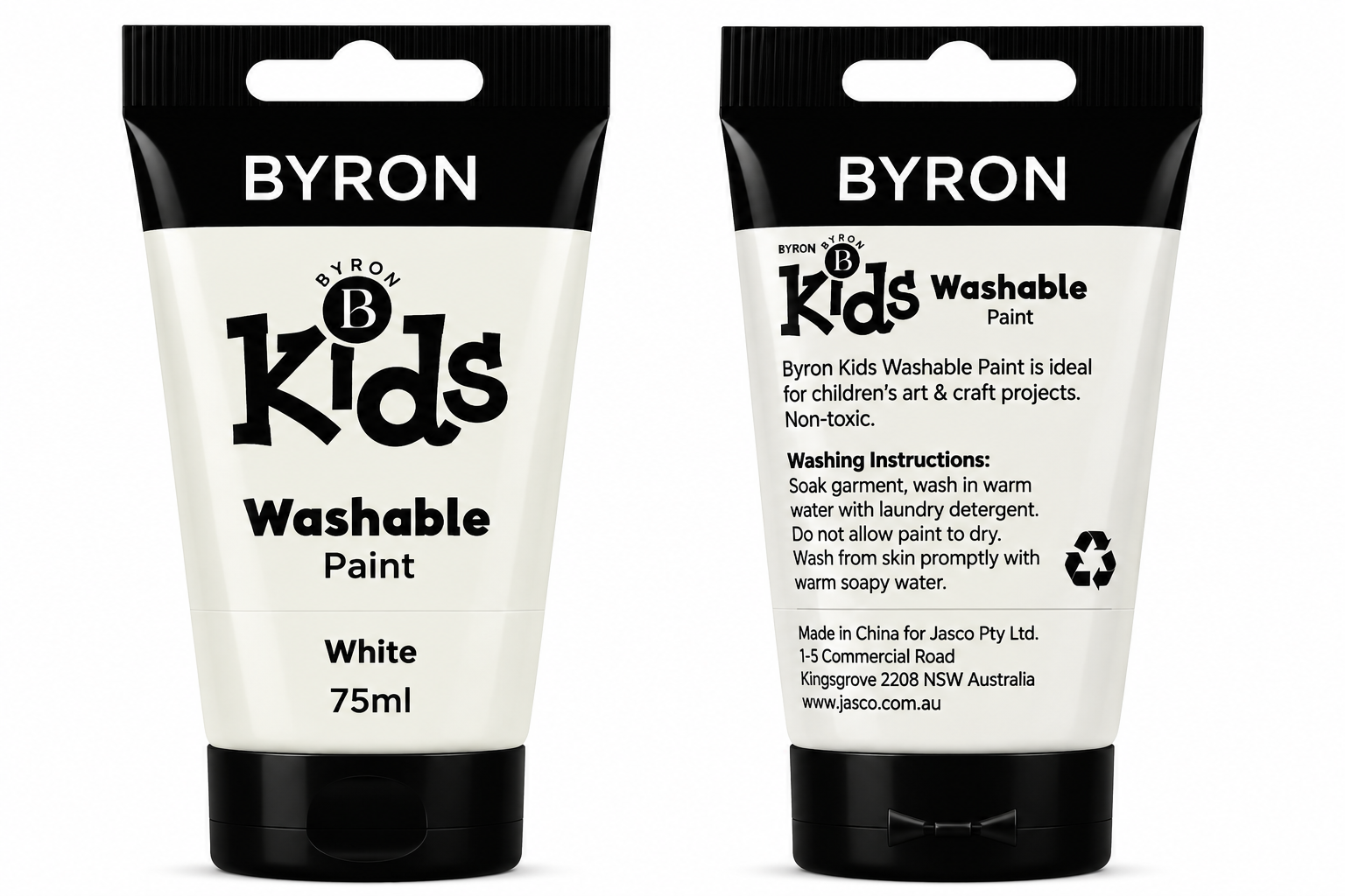 BYRON Kids Washable Paint 75ml White