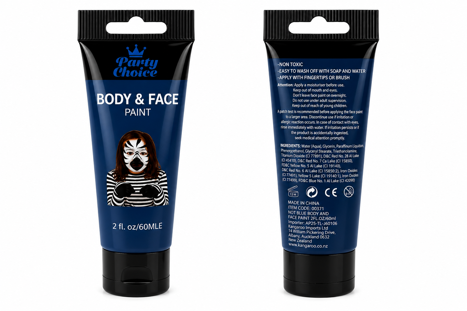 Party Choice Body & Face Paint 60ml - Dark Blue