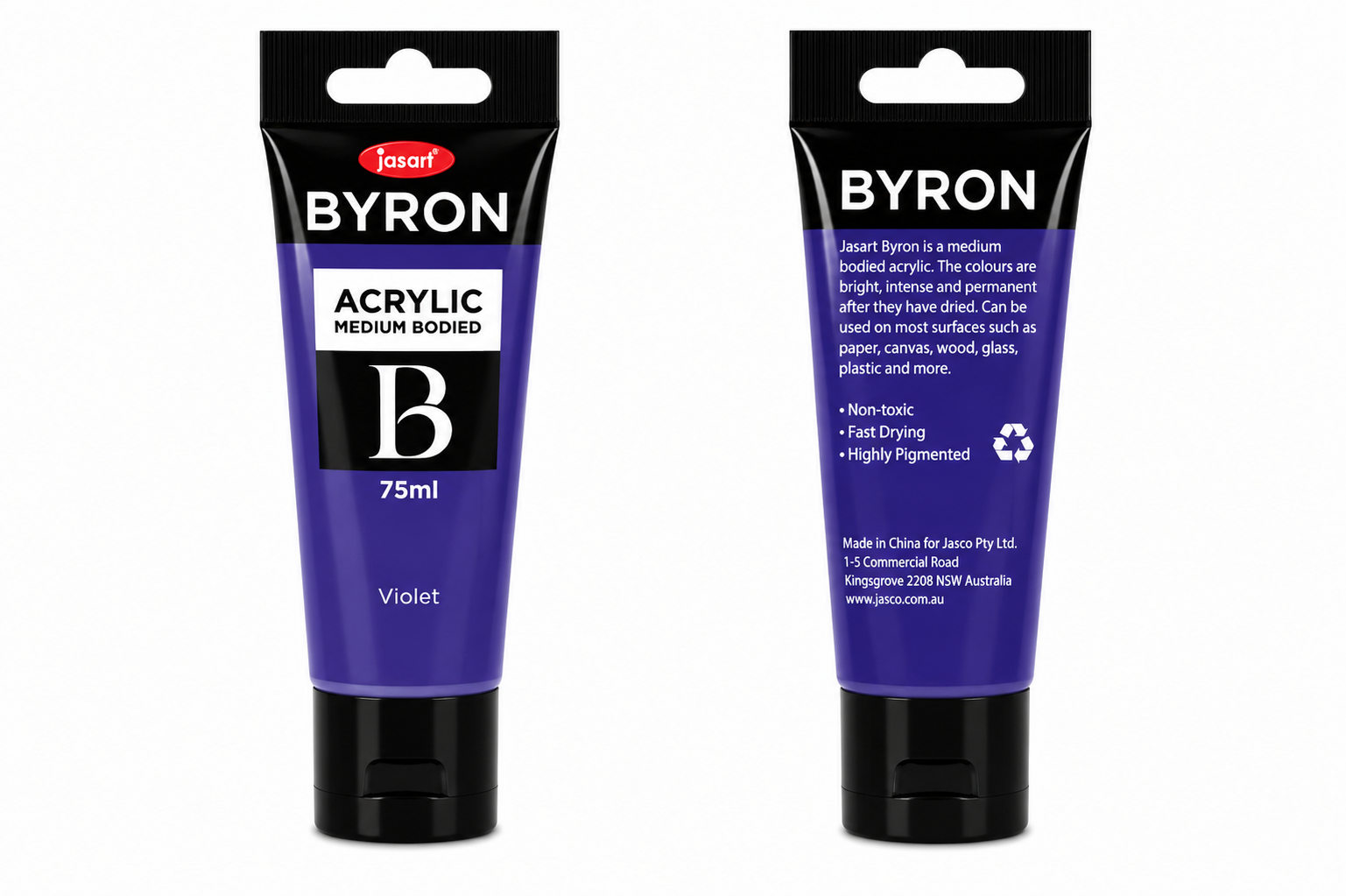Byron Acrylic Paint 75ml Warm Blue